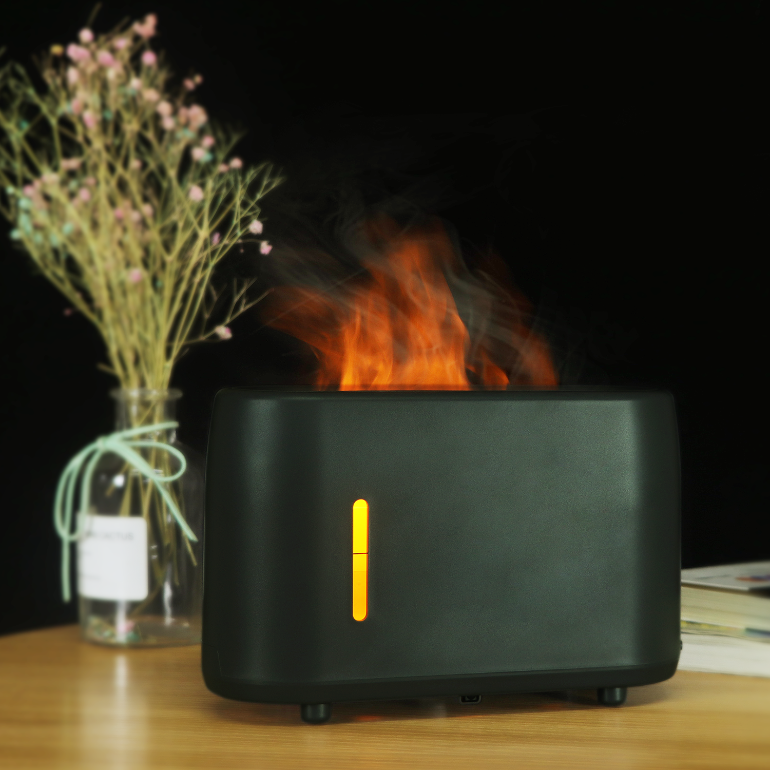 Portable Cool Home Flame Aroma Diffuser